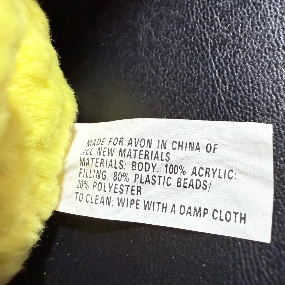Vintage Avon Paddles the Duck Plush Keychain Full O' Beans millennium collection